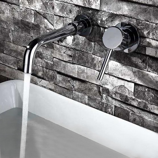 Varese Contemporary Wall Mount Chrome Faucet